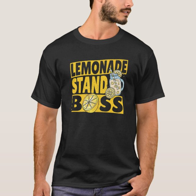 Camiseta Lemonade Stand Boss Surpresa Por Lemon Juice Selle (Frente)