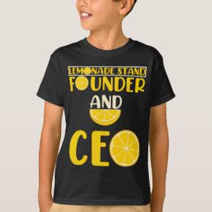 Camiseta Lemonade Stand Boys Menina Engraçado CEO