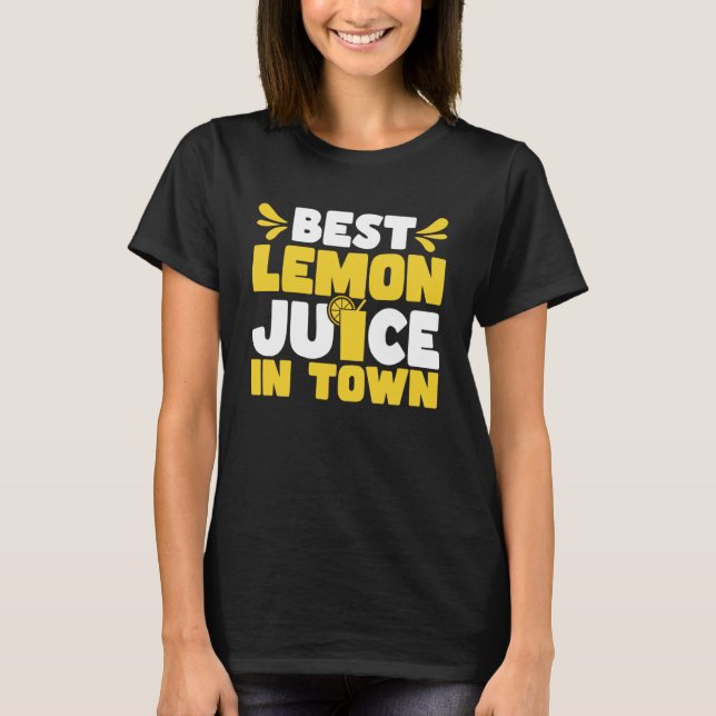 Camiseta Lemonade Stand Business Boss Venda Tripulação de S (Frente)
