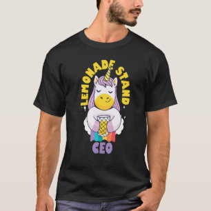Camiseta Lemonade Stand Ceo Para Crianças Empresárias Unico