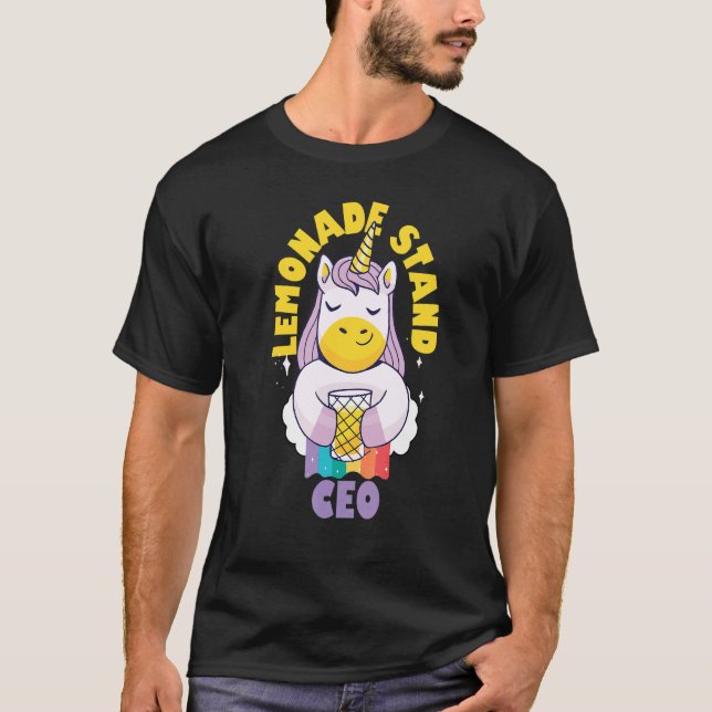Camiseta Lemonade Stand Ceo Para Crianças Empresárias Unico (Frente)