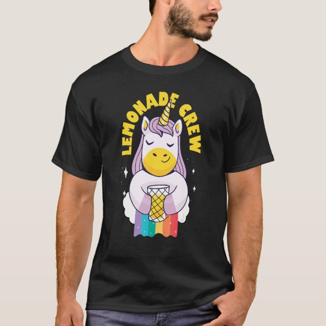 Camiseta Lemonade Stand Crew Uniform Entrepreneur Kids Uni (Frente)