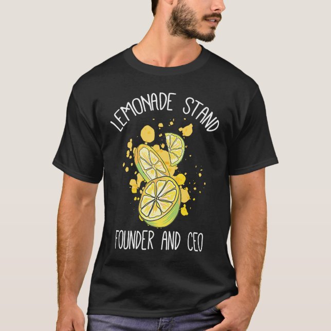 Camiseta Lemonade stand founder and CEO (Frente)