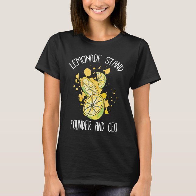 Camiseta Lemonade stand founder and CEO (Frente)