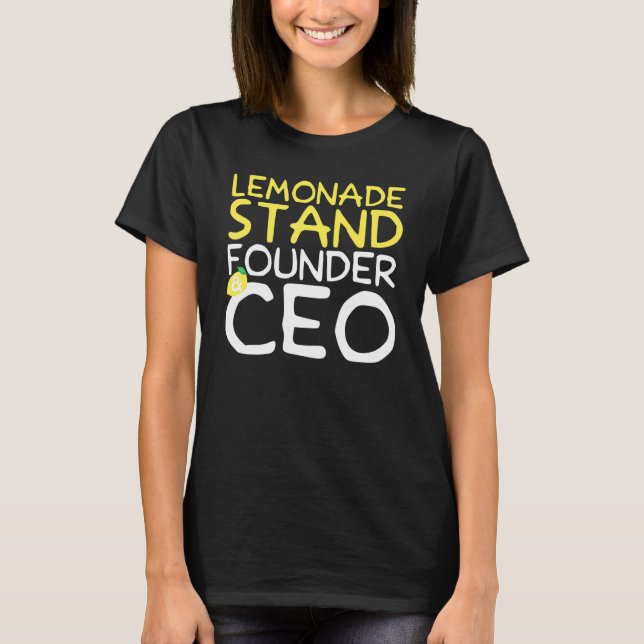 Camiseta Lemonade Stand Founder & Ceo (Frente)