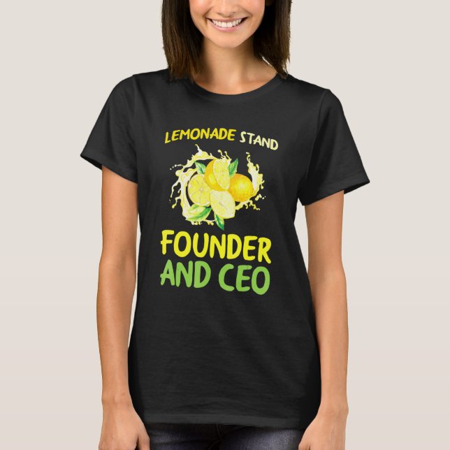 Camiseta Lemonade Stand Founder E Ceo Lemon Juice Boss (Frente)