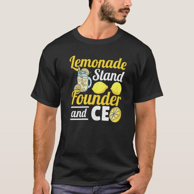 Camiseta Lemonade Stand Founder E Ceo Para Lemon Juice Sel (Frente)