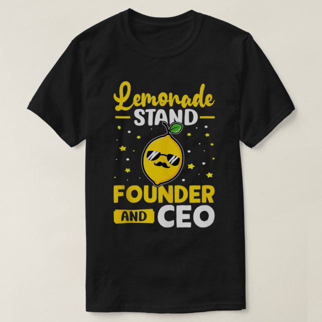 Camiseta Lemonade Stand Fundador E CEO (Frente do Design)