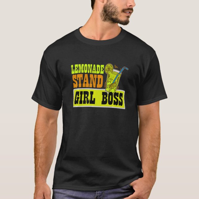 Camiseta Lemonade Stand Girl Boss Lemon Juice Business (Frente)