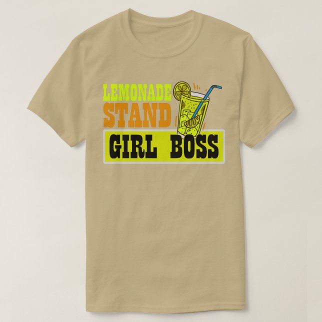Camiseta Lemonade Stand Girl Chefe Engraçado Lemon Juice Bu (Frente do Design)