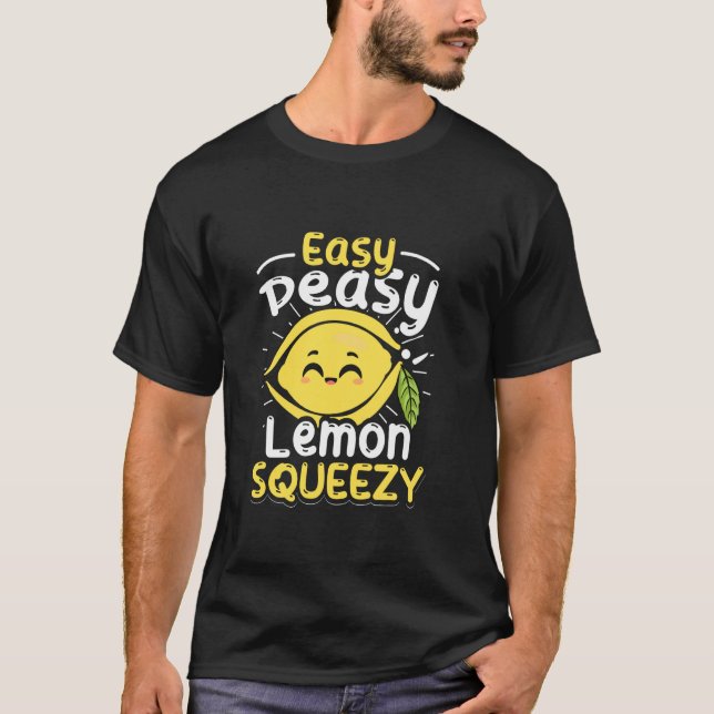 Camiseta Lemonade Stand Lover Engraçada Fácil Lemon S (Frente)