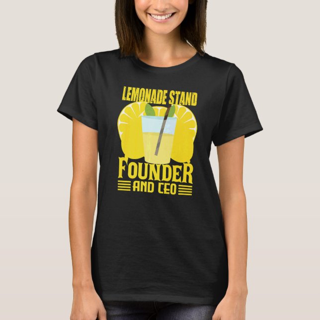 Camiseta Lemonade Stand Para Crianças E Fundadores De Pé De (Frente)