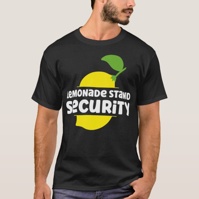 Camiseta Lemonade Stand Security Engraçado Lemonade Stand S (Frente)