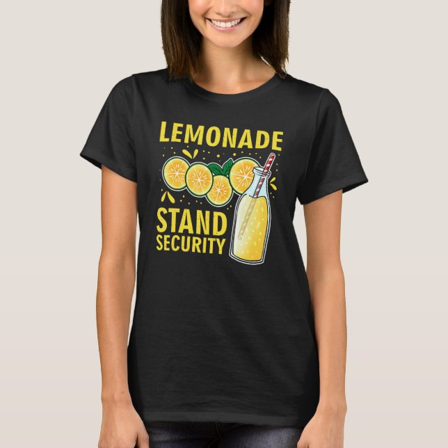 Camiseta Lemonade Stand Security Lemon Juice Divertido Humo (Frente)