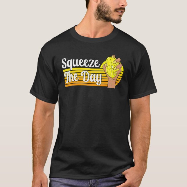 Camiseta Lemonade Summer Stand Squeze Day Fruta Juice Pu (Frente)
