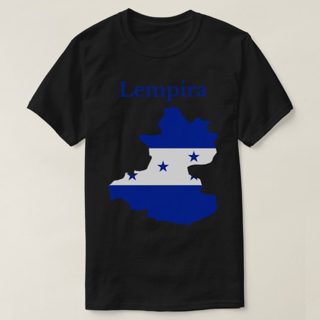 Camiseta Lempira - Departamento Honduras (Frente do Design)