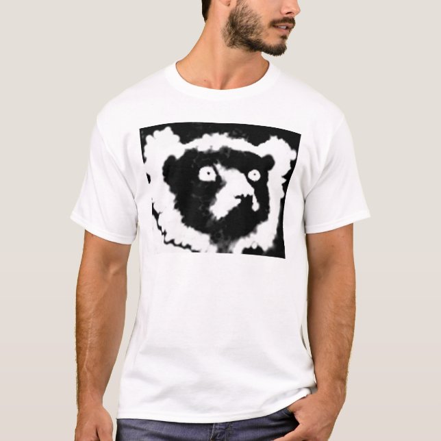 Camiseta Lemur de Ruffed simples (Frente)