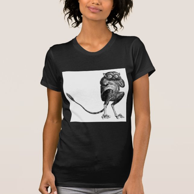Camiseta Lemur do vintage (Frente)