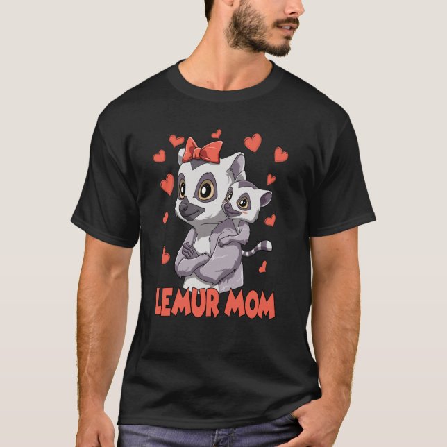 Camiseta Lemur Mom for a Lemur Mom Lemur (Frente)