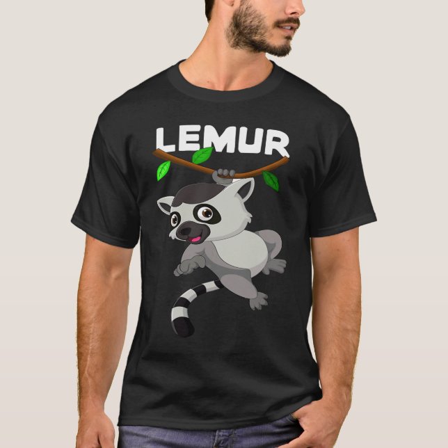Camiseta Lemur Monkey I Cute Lemur I Kids Lemur (Frente)