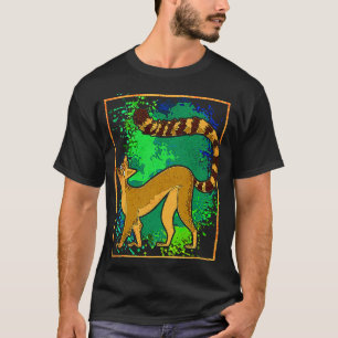 Camiseta Lemur Primate Mackey Ape Animal Madagascar Colorfu