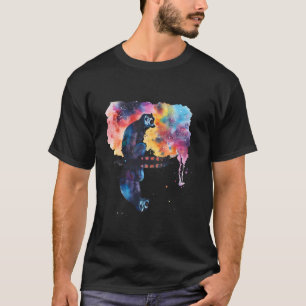 Camiseta Lemur Trabalho de arte Splash Motif Nature Amantes