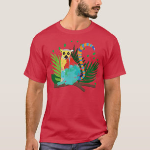Camiseta Lemur Tropical de Madagáscar