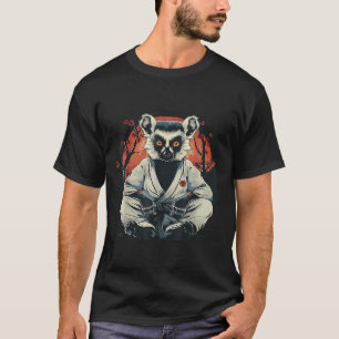Camiseta Lêmure de Kickboxing Taekwondo Caratê MMA Engraçad
