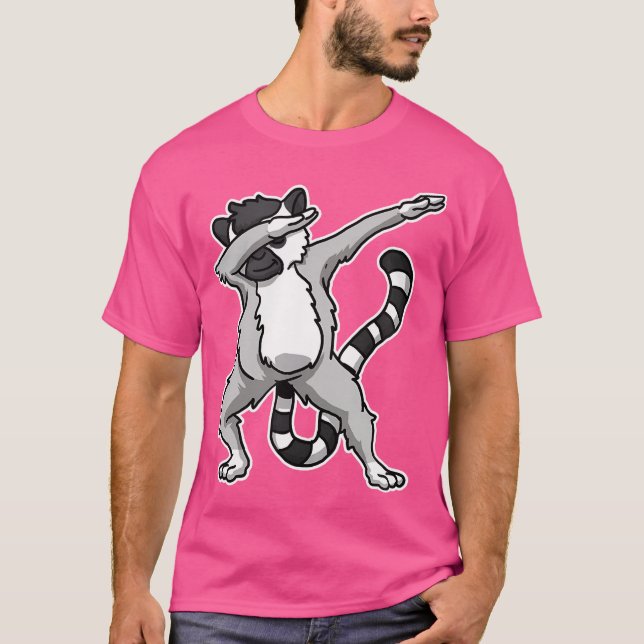 Camiseta Lêmure Engraçado Fazendo Dab Lêmures Legais Amante (Frente)