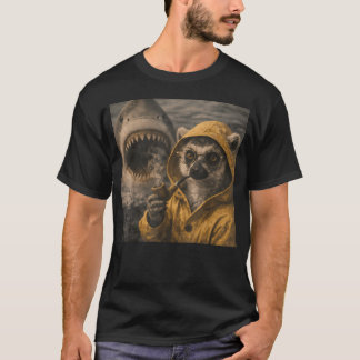 Camiseta Lêmure Engraçado Fumando Cachimbo Meme de Ataque d