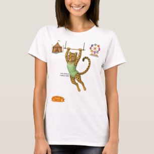 Camiseta Lena artista de trapézio leopardo
