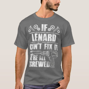 Camiseta LENARD Gift Name Conserte A Engraçada Ideia Do Pai