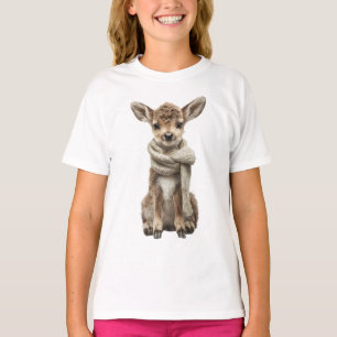 Camiseta Lenço Aconchegante Bebê Cervo Crianças