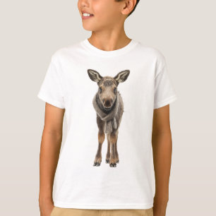 Camiseta Lenço Aconchegante Bebê Moose Crianças