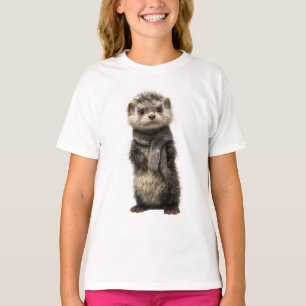 Camiseta Lenço Aconchegante Furão Crianças