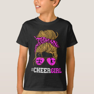 Camiseta Lenço de Chefe de Torcida Garota de Torcida Óculos