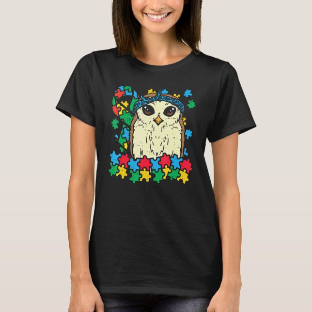 Camiseta Lenço de Pescoço Puzzle de Leão-marinho Cute Consc (Frente)