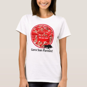 Camiseta Lenço feito sob encomenda, encierro de San Fermin,
