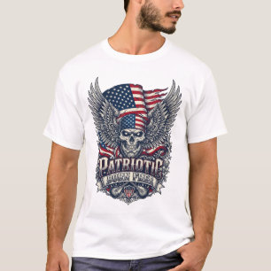 Camiseta Lenço Patriótico Rocker Glória Antiga Música Rock 