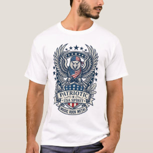 Camiseta Lenço Patriótico Rocker Glória Antiga Música Rock 