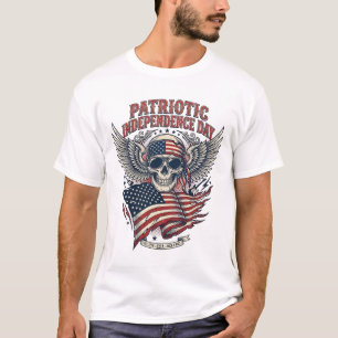 Camiseta Lenço Patriótico Rocker Old Glory Música Rock Meta