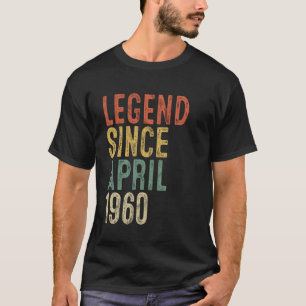 Camiseta Lenda 1960 Presentes de Aniversário de 65 anos par