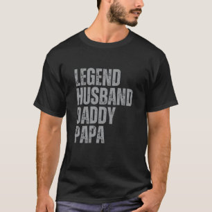 Camiseta Lenda afligida Pai de marido Papa