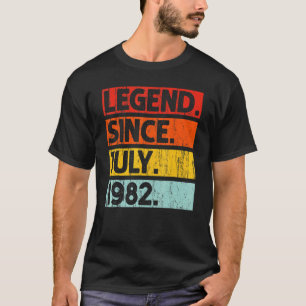 Camiseta Lenda aniversário de 40 anos desde julho de 1982 4
