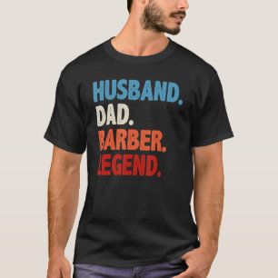 Camiseta Lenda Barber do Pai Marido - Engraçado Mens Hairdr