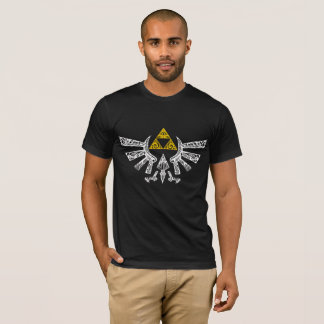 Camiseta Lenda da blusa zelda Hylian crest raglan