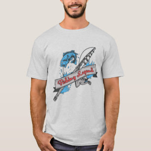 Camiseta Lenda da Pesca: Vara e Peixe