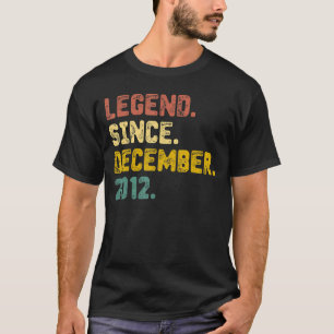Camiseta Lenda De 10 Anos Desde Dezembro De 2012 10º Nascim