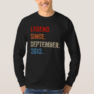 Camiseta Lenda De 10 Anos Desde Setembro De 2012 10º Bir