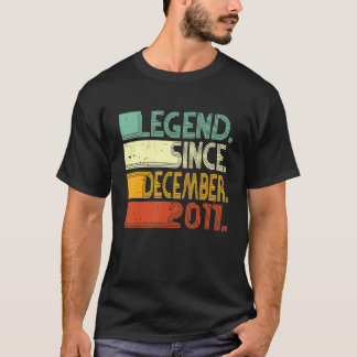 Camiseta Lenda De 11 Anos Desde Dezembro De 2011, Nasciment